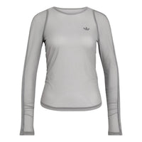 (WMNS) adidas Sport Longsleeve Shirt Asia Sizing 'Grey Three' KW9624