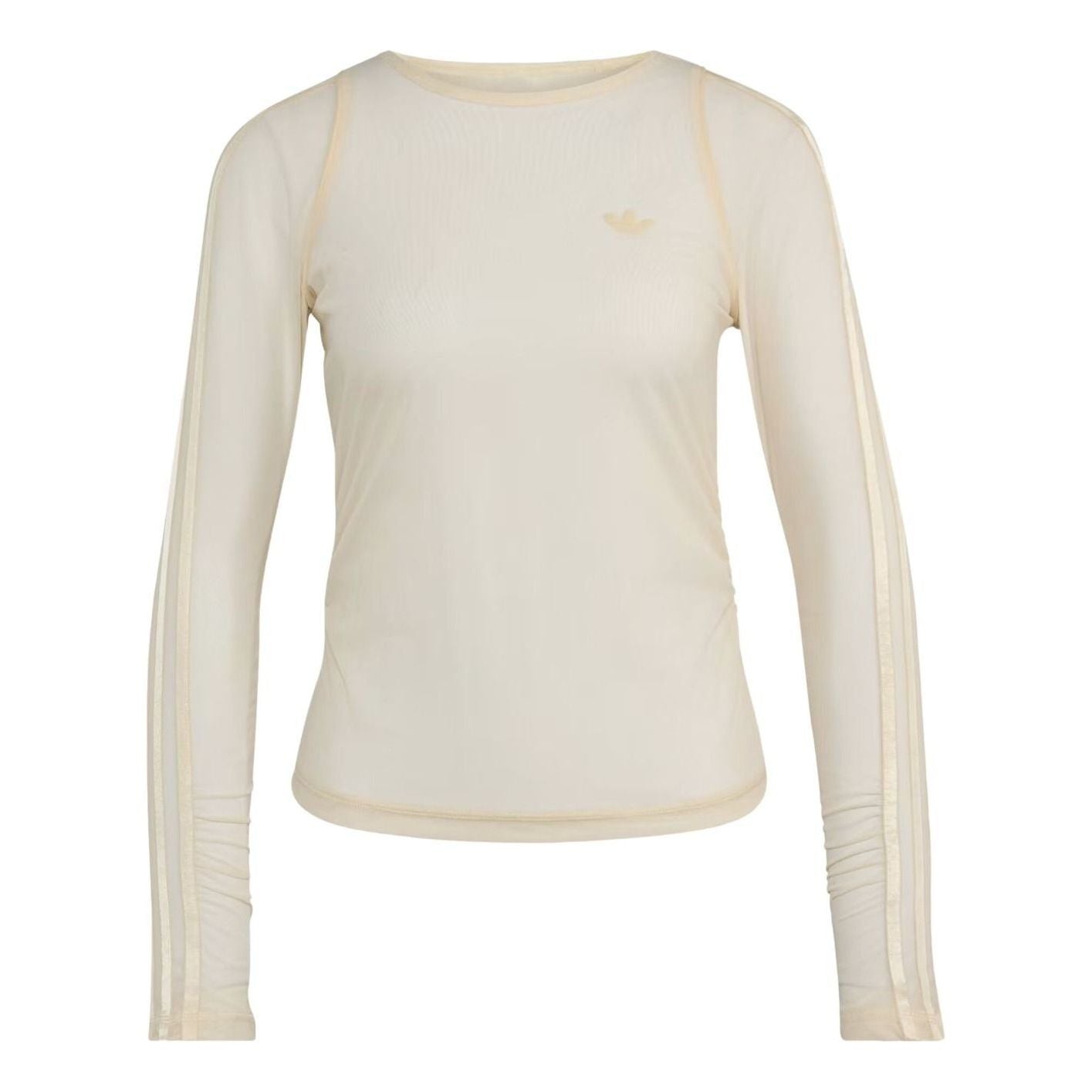 (WMNS) adidas Sport Longsleeve Shirt Asia Sizing 'Warm Vanilla' KU3699