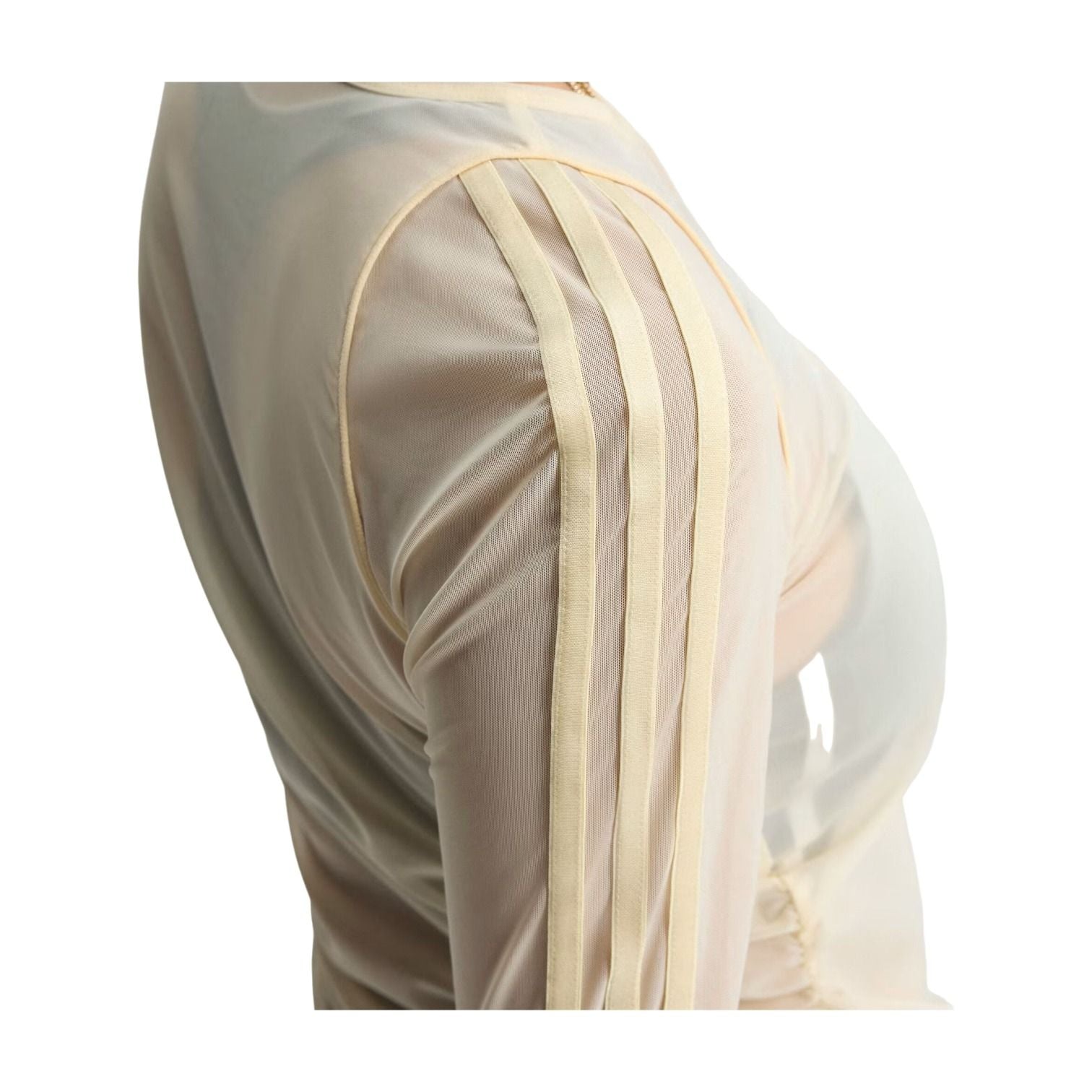 (WMNS) adidas Sport Longsleeve Shirt Asia Sizing 'Warm Vanilla' KU3699