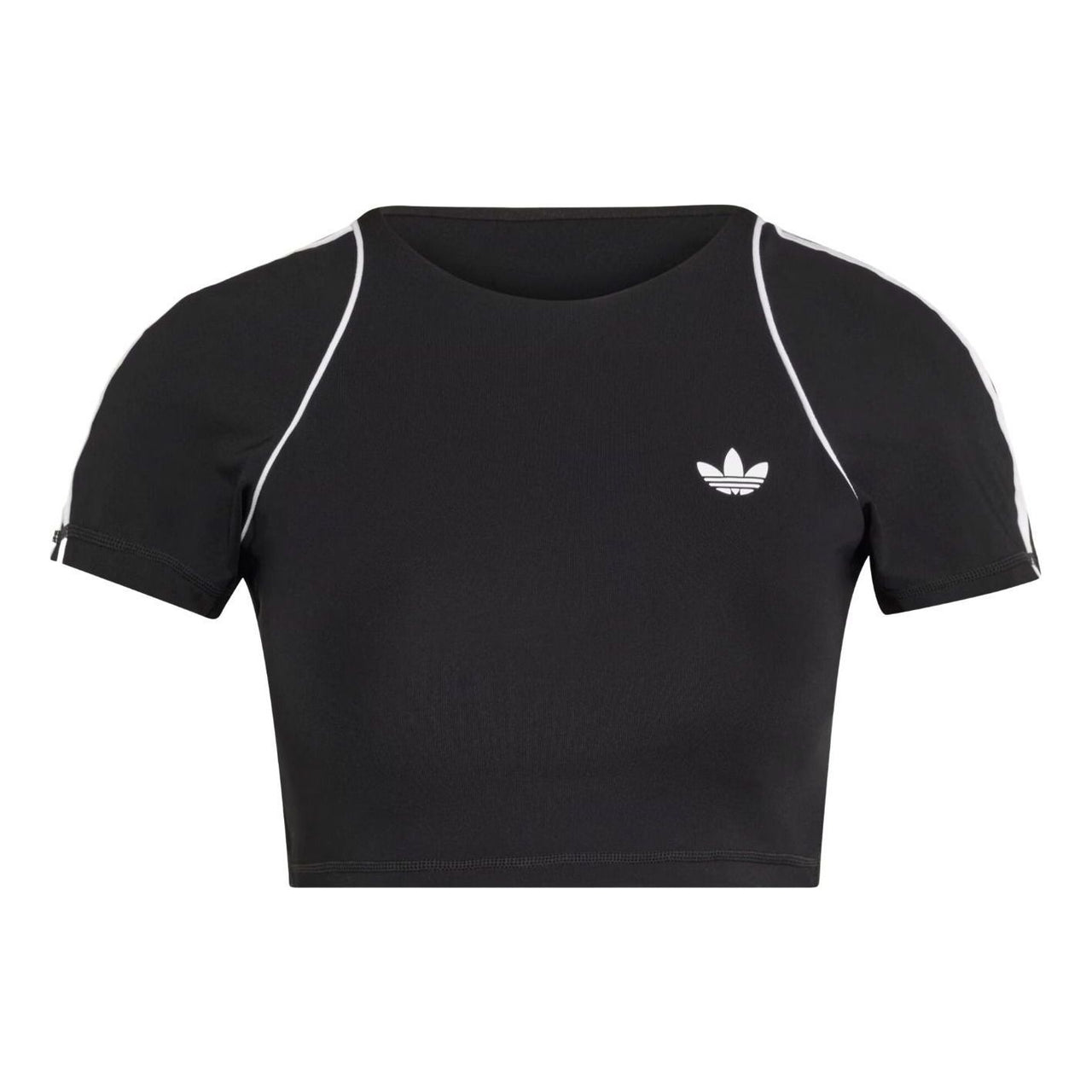 (WMNS) adidas Sport Superstar Bra T-Shirt Asia Sizing 'Black' KT6950