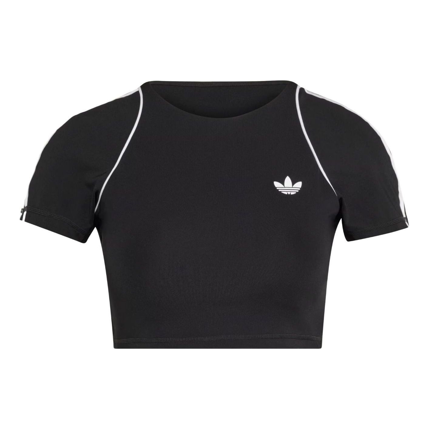 (WMNS) adidas Sport Superstar Bra T-Shirt Asia Sizing 'Black' KT6950
