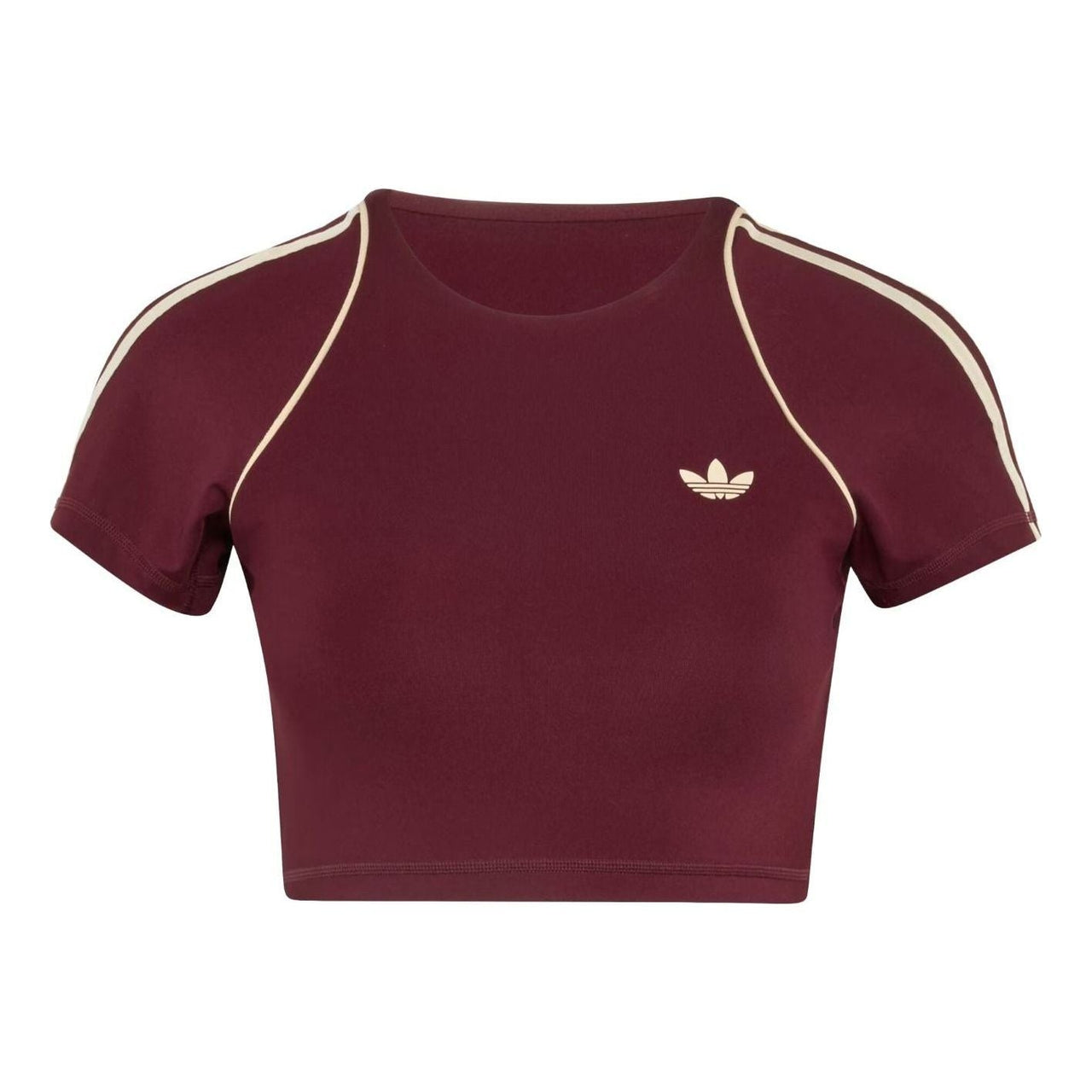 (WMNS) adidas Sport Superstar Bra T-Shirt Asia Sizing 'Maroon' KW3561