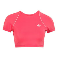 (WMNS) adidas Sport Superstar Bra T-Shirt Asia Sizing 'Power Pink' KT6947