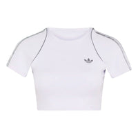 (WMNS) adidas Sport Superstar Bra T-Shirt Asia Sizing 'Frozen Purple' KW5795