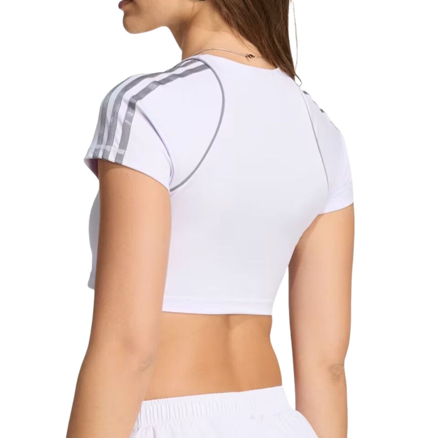 (WMNS) adidas Sport Superstar Bra T-Shirt Asia Sizing 'Frozen Purple' KW5795