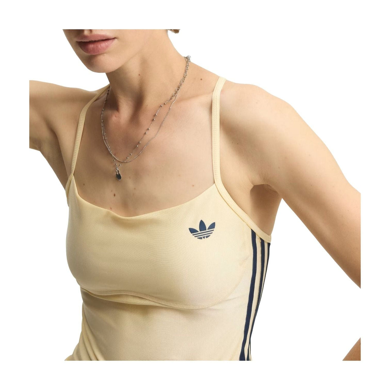 (WMNS) adidas Sport Tank Top Padded Asia Sizing 'Warm Vanilla' KT7077