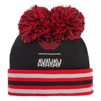 adidas x Avavav Souvenir Pom-Pom Beanie 'Black Better Scarlet' KA2391