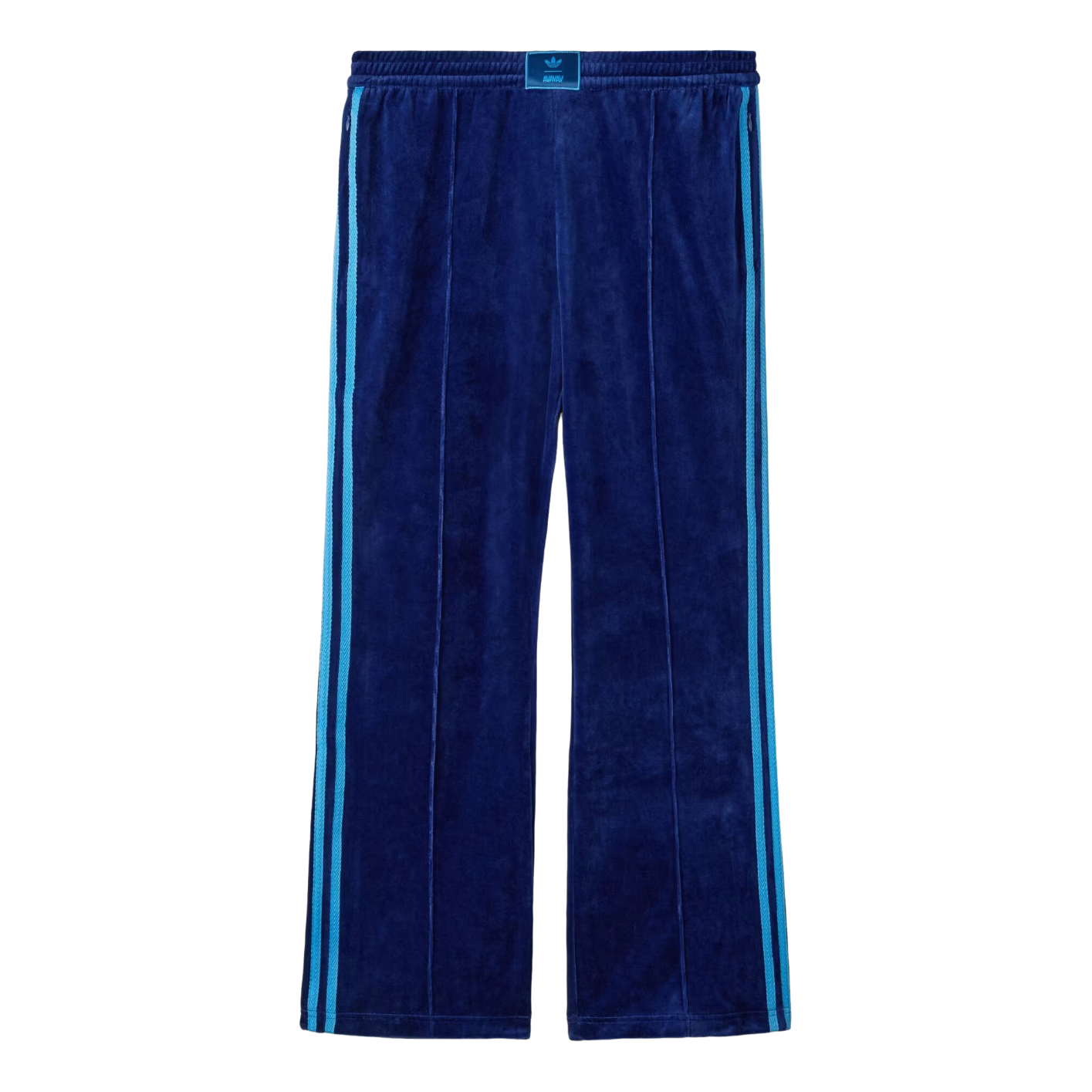 (WMNS) adidas x Avavav Velour Track Pant Asia Sizing 'Dark Blue' KD1493