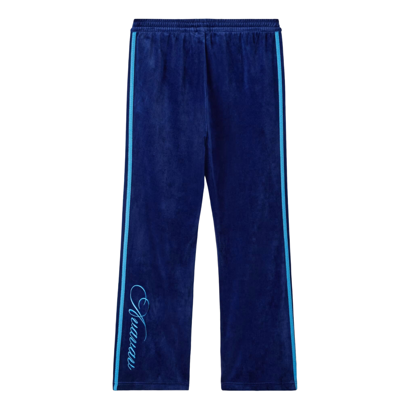 (WMNS) adidas x Avavav Velour Track Pant Asia Sizing 'Dark Blue' KD1493