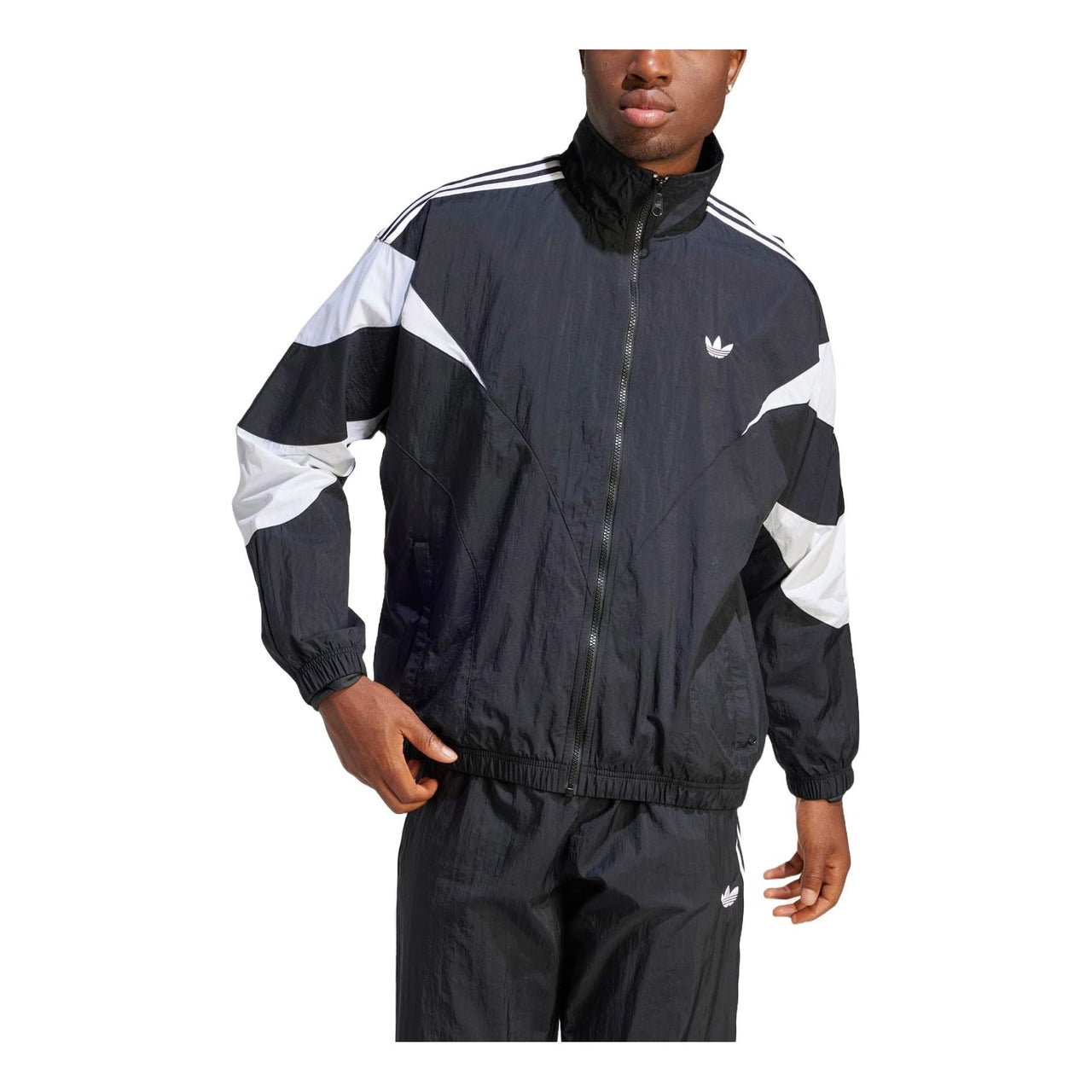 adidas Rekive Woven Track Jacket Asia Sizing 'Black White' IL2465