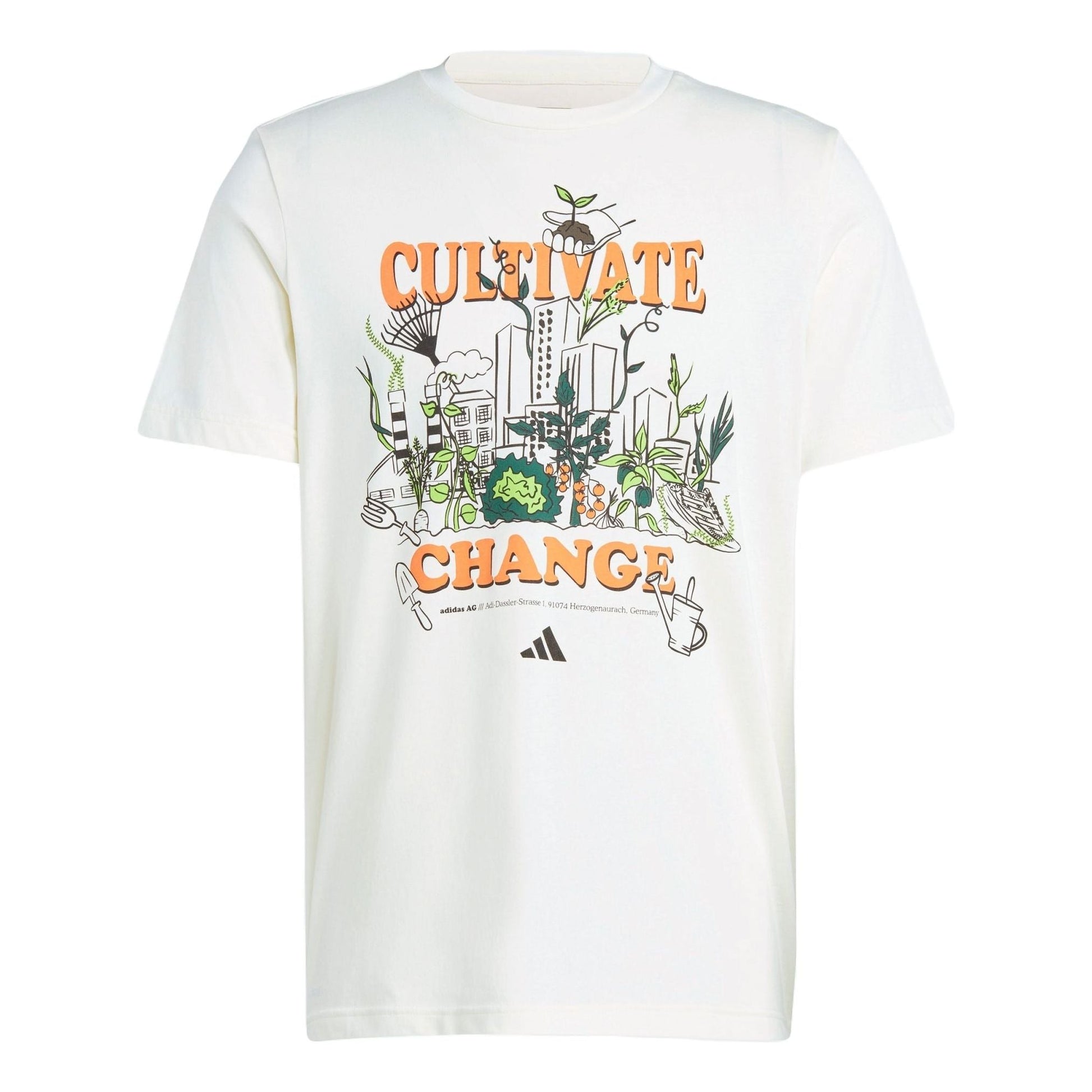adidas Running Earth Day Graphic T-shirt Asia Sizing 'Beige' IS7267