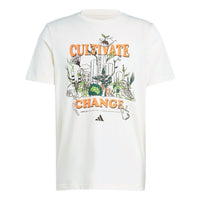 adidas Running Earth Day Graphic T-shirt Asia Sizing 'Beige' IS7267