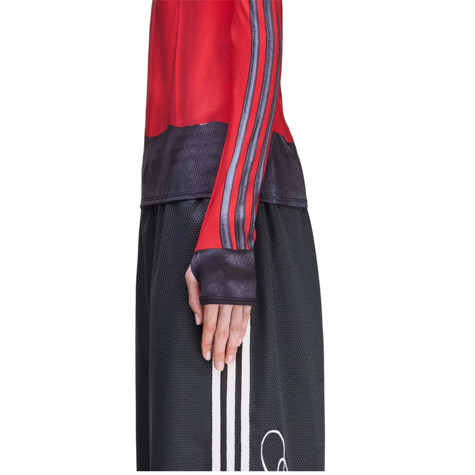 (WMNS) adidas x Avavav Tracktop Baselayer 'Better Scarlet Black' KF1137