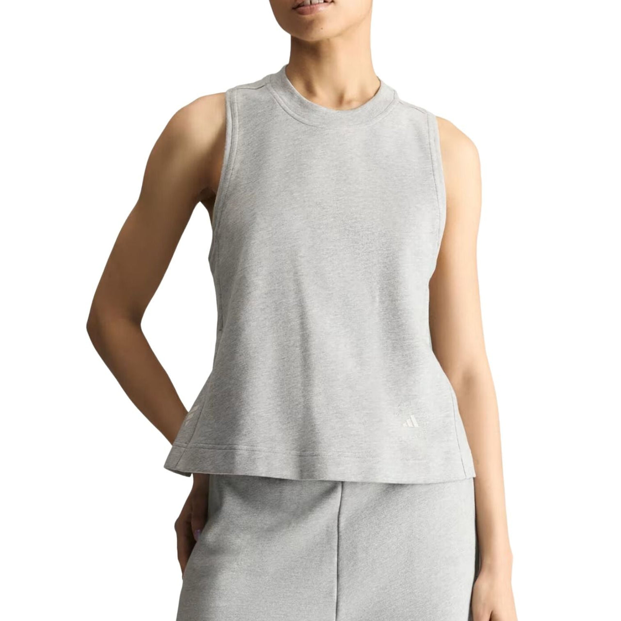 (WMNS) adidas x Stella McCartney Tank Top Asia Sizing 'Medium Gray Heather Orbit Gray' KR6268