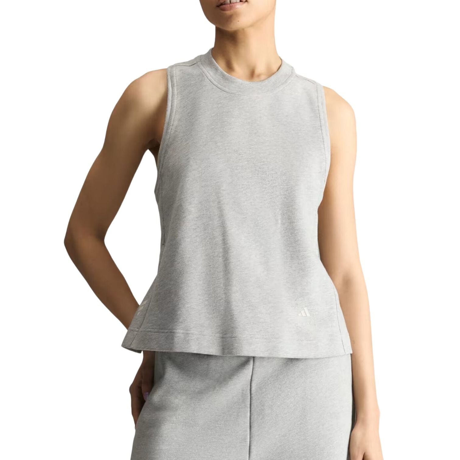 (WMNS) adidas x Stella McCartney Tank Top Asia Sizing 'Medium Gray Heather Orbit Gray' KR6268