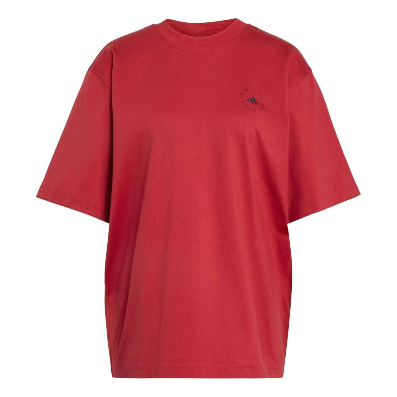 (WMNS) adidas x Stella McCartney Loose T-Shirt Asia Sizing 'Soft Carmine' KR6304