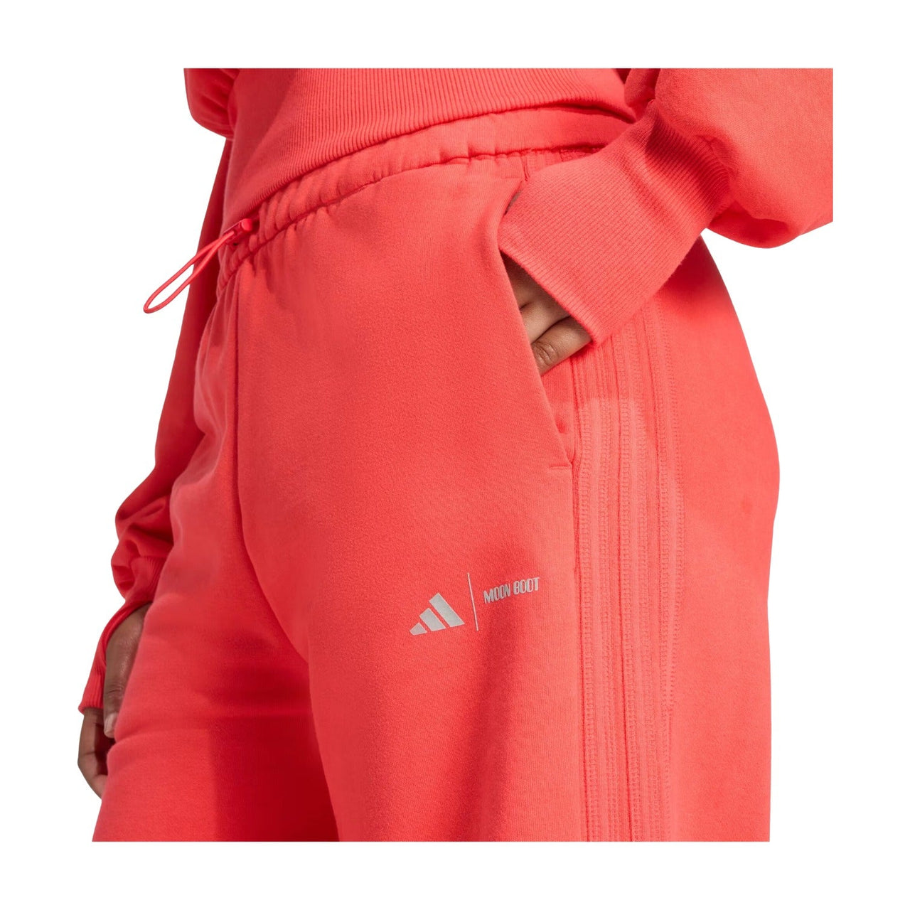 (WMNS) adidas x MOON BOOT Track Pant 'Semi Lucid Red' JM1096