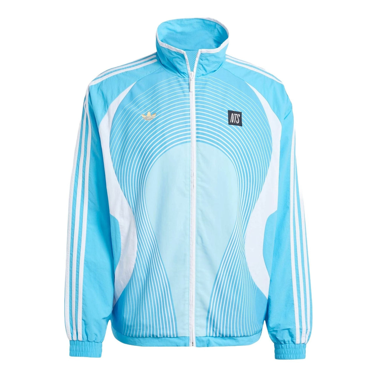 adidas x NTS Radio Allover Print SST Track Jacket Asia Sizing 'Sky Blue' JI5143