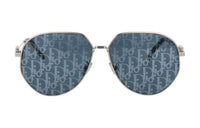 DIOR Irregular Shape Sunglasses Unisex Silver