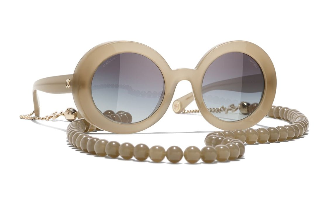 CHANEL Round Sunglasses Women's