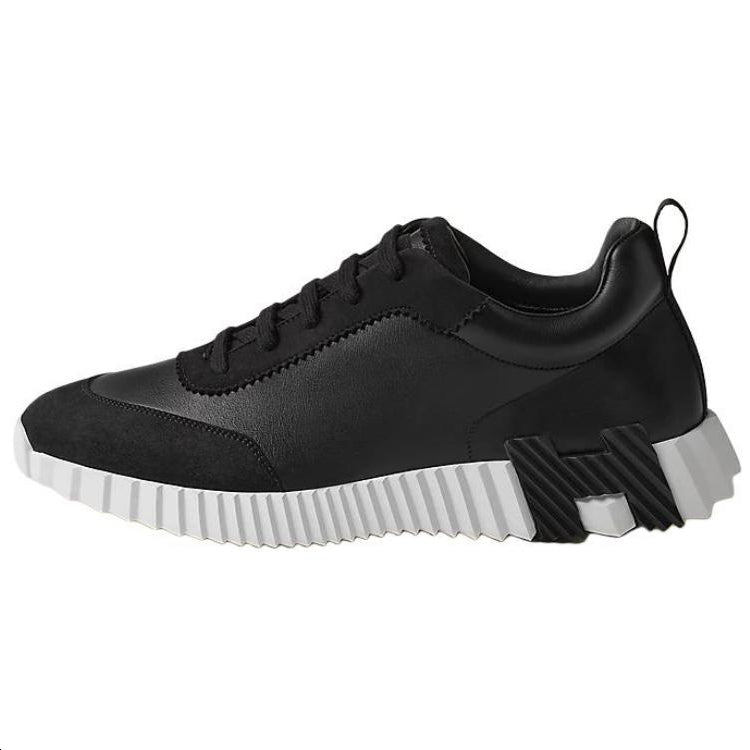 HERMES Bouncing Low-Top Casual Shoes Men Black