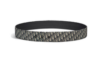 DIOR Brand Logo Unisex Black Width 3.5CM