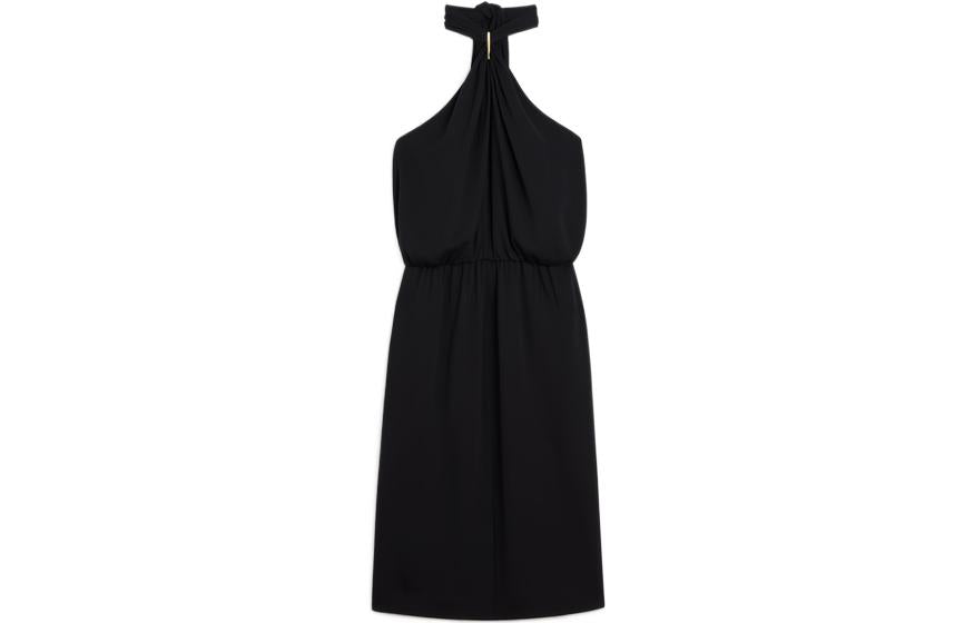 CELINE Halterneck Open Back Dress