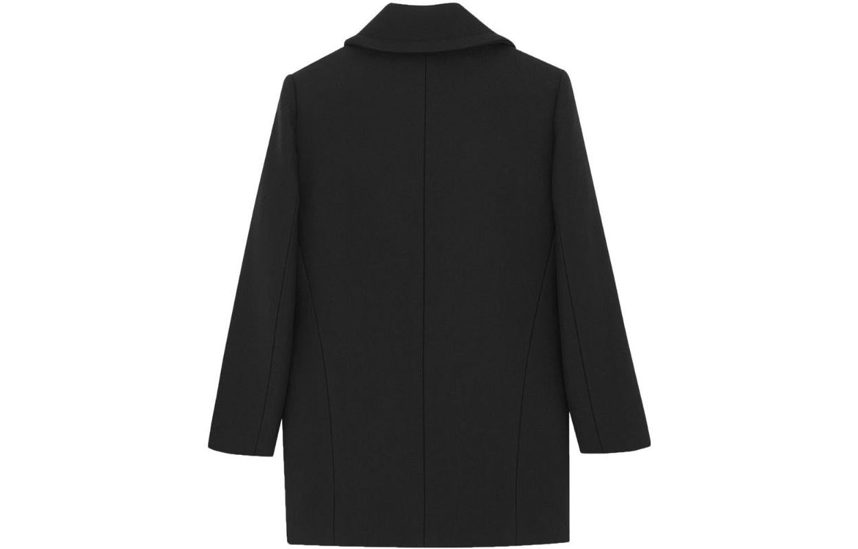 SAINT LAURENT SS23 Coat Women's Black