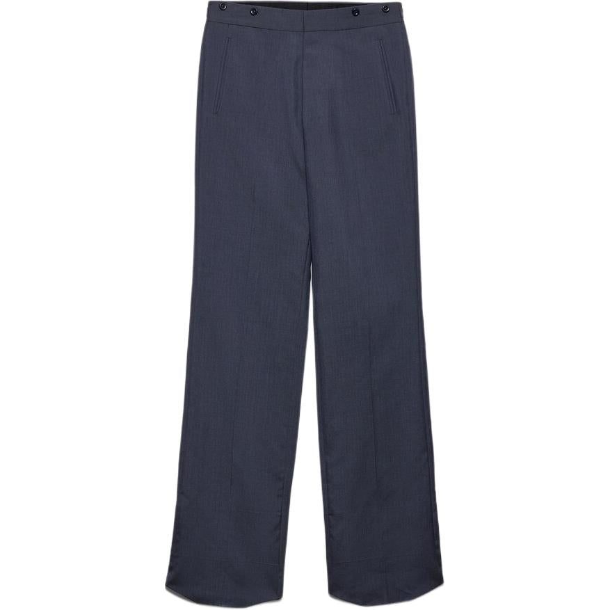 PRADA SS25 Casual Pants Wide Leg Style Men's Blue