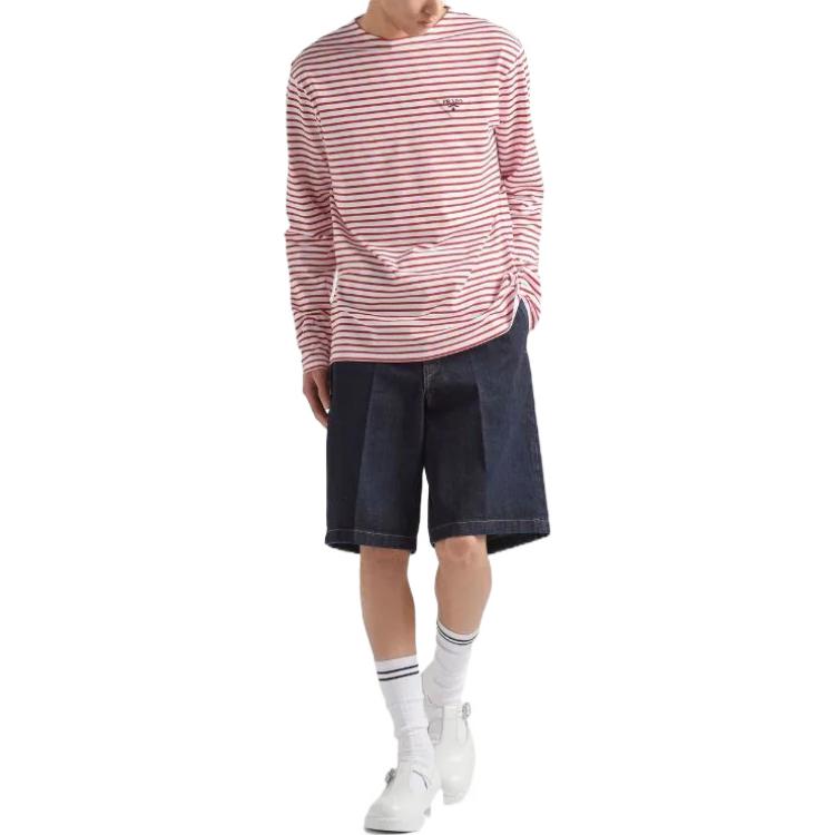 PRADA Denim Shorts Men Blue
