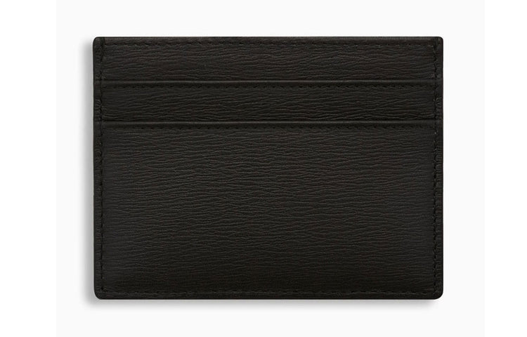 DIOR Calfskin Card Sleeve Card Holder Card Case Unisex Black