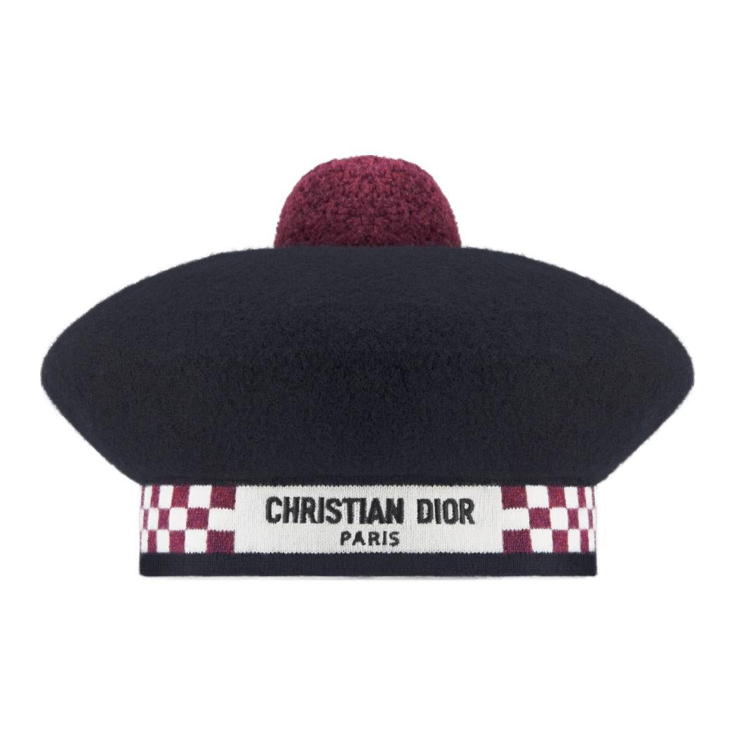 DIOR Lambswool Hats & Caps Women's Black
