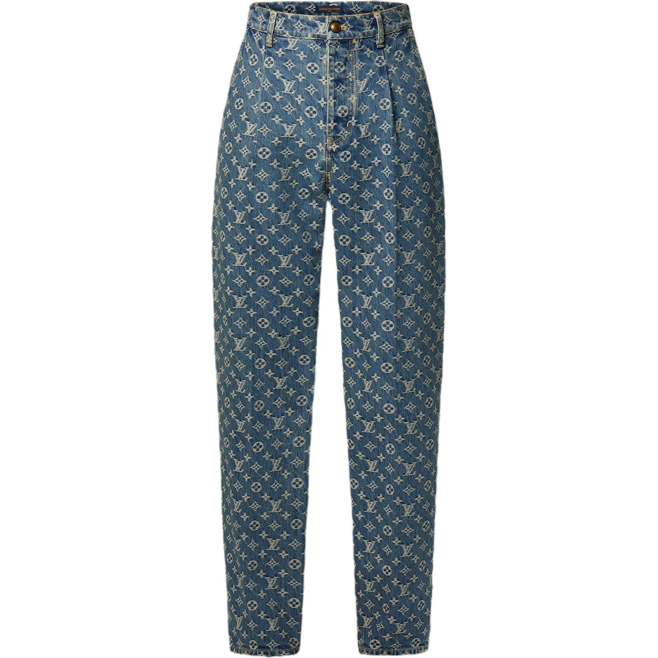 LOUIS VUITTON Monogram Denim Tailored Pants