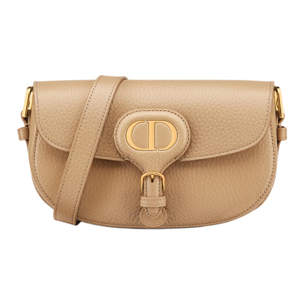 DIOR Bobby Grained Calfskin Crossbody Bag, Shoulder Bag Regular Women's Khaki
