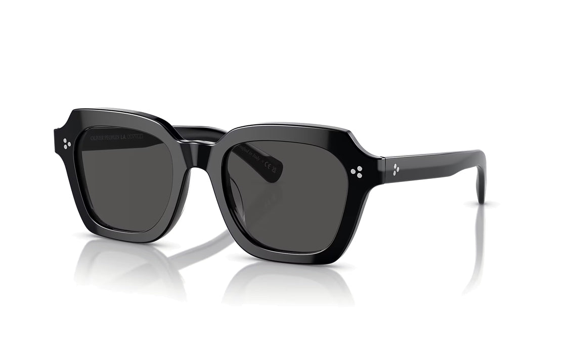 CELINE Acetate Irregular Shape Sunglasses Women's Black