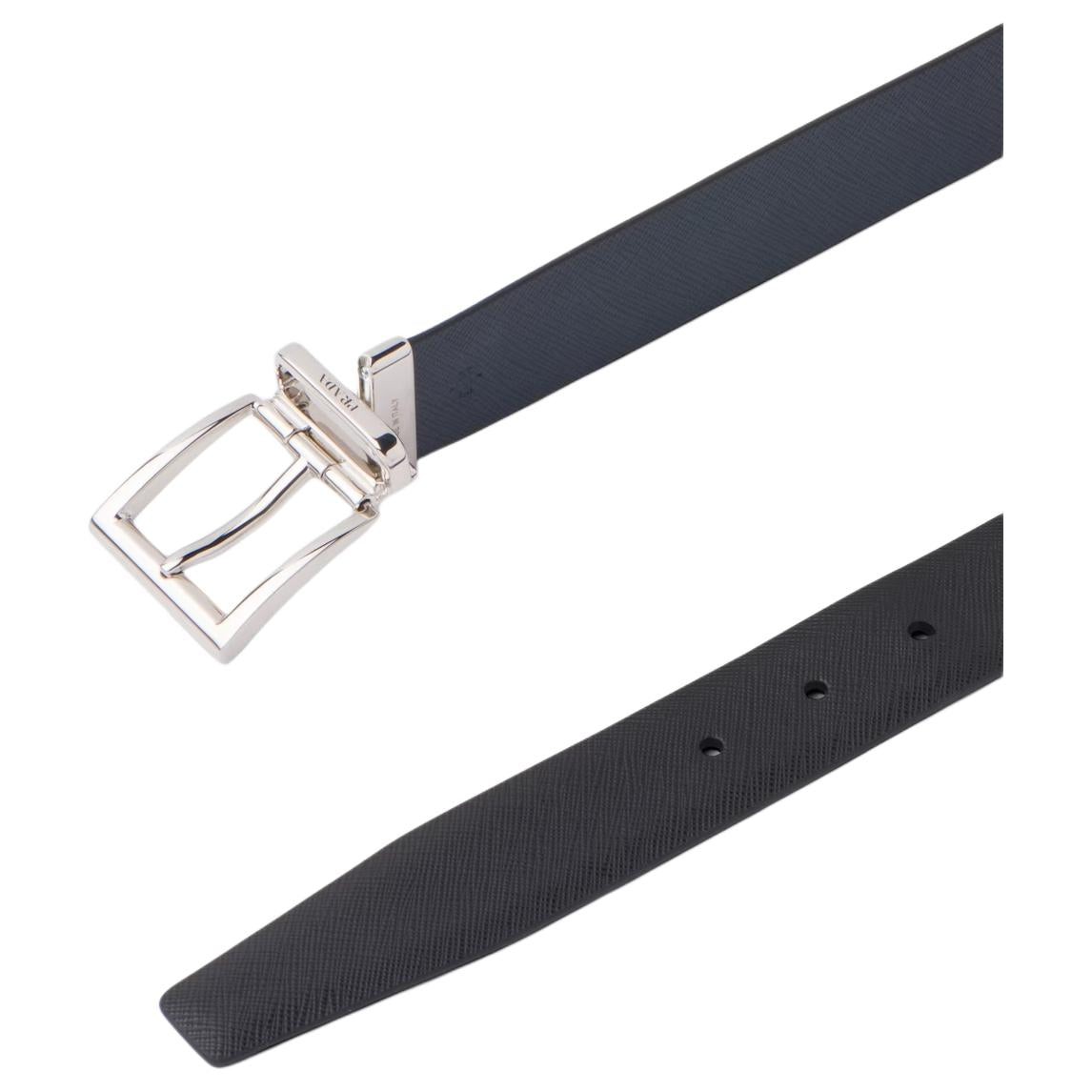 PRADA Logo Detailed Reversible Buckle Belt