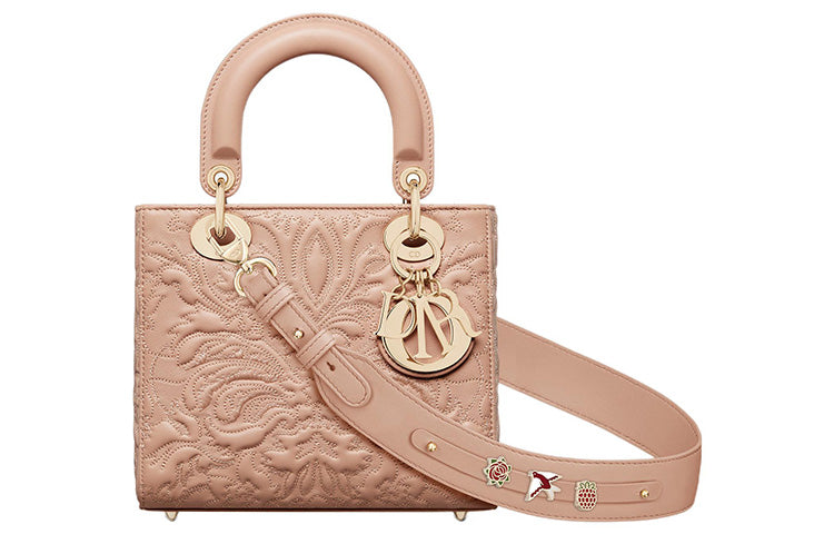 DIOR Lady DiorMy ABCDior Quilting Sheepskin Lady Dior Bag Shoulder Bag, Crossbody Bag, Handbag Trumpets Women's Pink