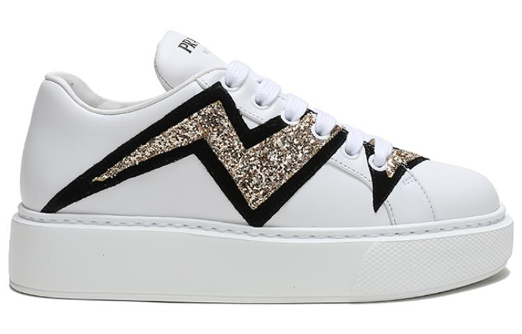 PRADA Skateboard Shoes Women's White