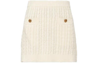 PRADA SS23 Casual Short Skirts Women's Ivory White