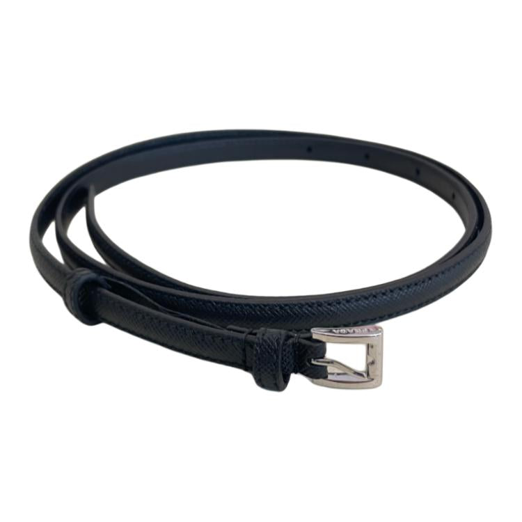 PRADA Leather Belts Unisex Black