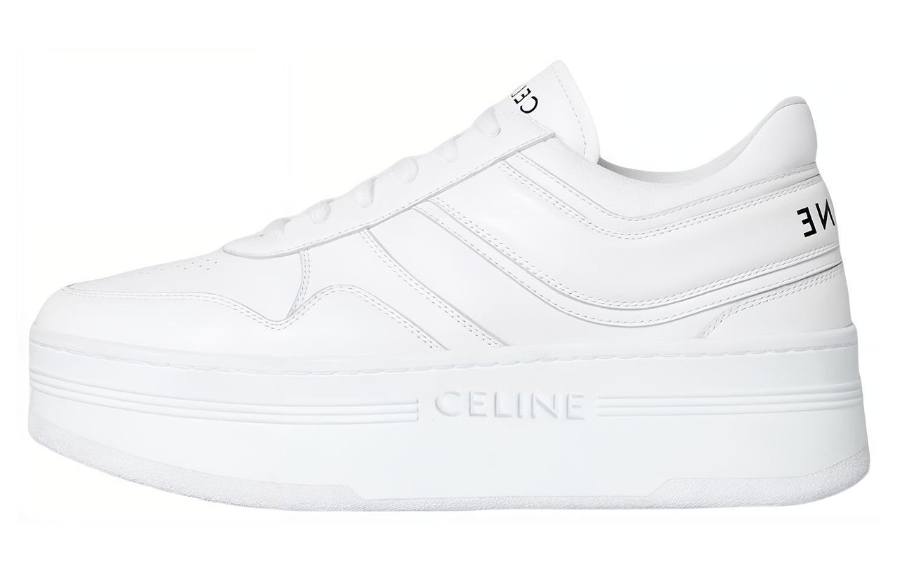 CELINE Blocks Wedge Optic White Women's'ss