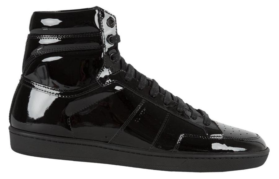 SAINT LAURENT SL/10 High-Top Skateboard Shoes Men's Black