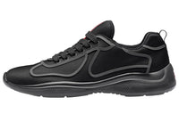 PRADA Breathable Low Top Casual Shoes Women's Black