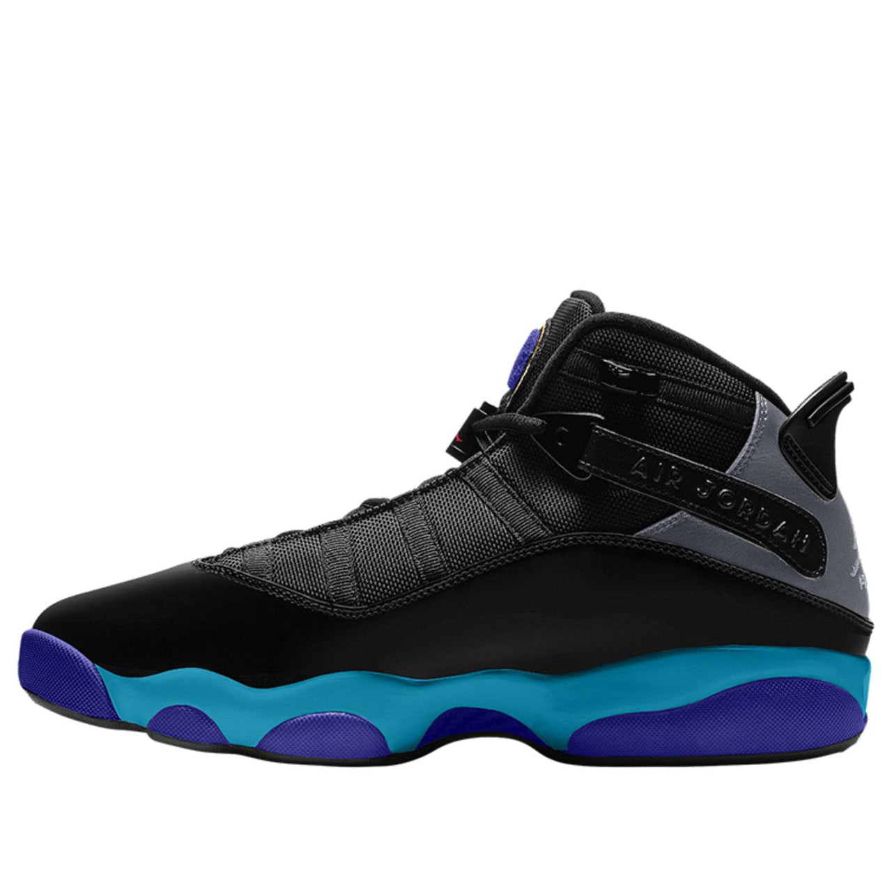 (GS) Air Jordan 6 Rings Aqua 'Black Grey Blue' CD5077-040