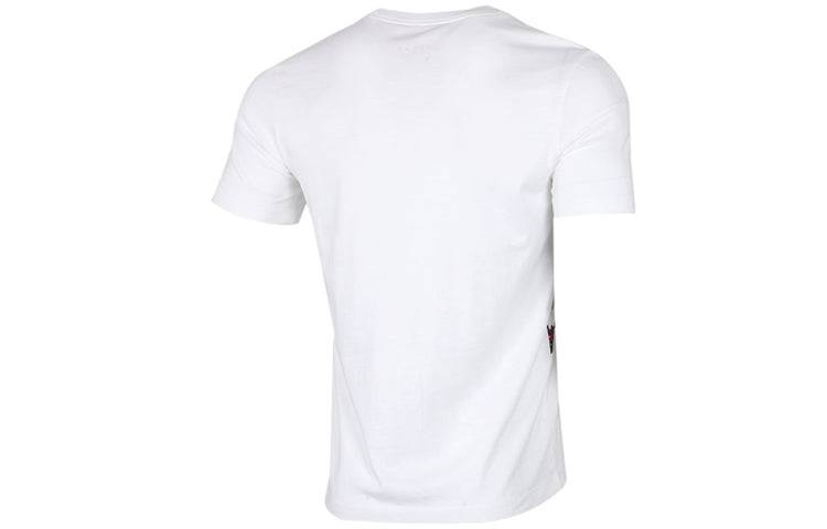 Air Jordan AS SS CTN JM Ccs HBR Crew Printed Short Sleeve TEE Men White CT6752-100
