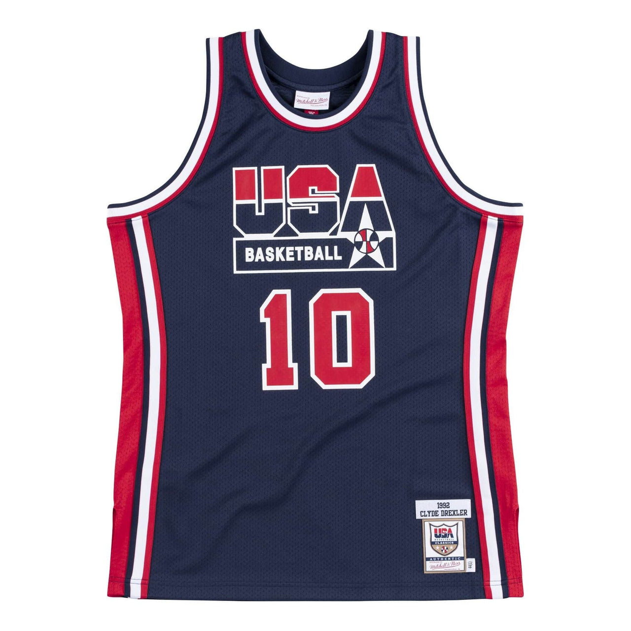 Mitchell & Ness Authentic Jersey Team USA 1992 Clyde Drexler 'Navy Red' AJY4GS18411-USANAVY92CDR