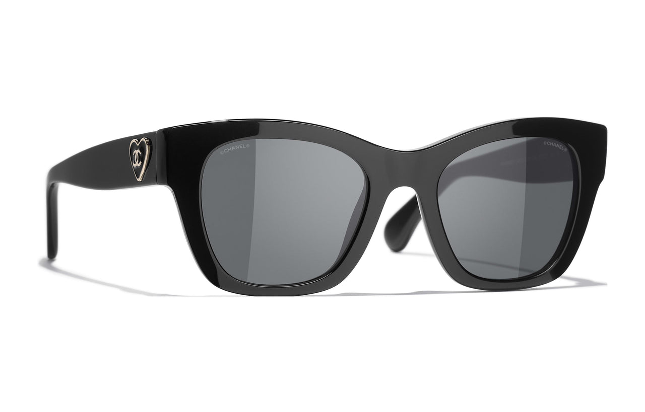 CHANEL Sunglasses Unisex Black