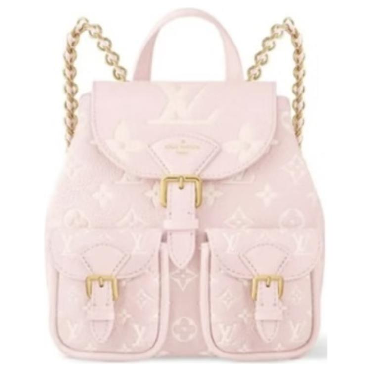 LOUIS VUITTON BACKUP Calfskin Backpack Women's Pink
