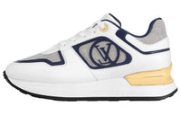 LOUIS VUITTON Run Away Abrasion-Resistant Low-Top Casual Shoes Women's White Black