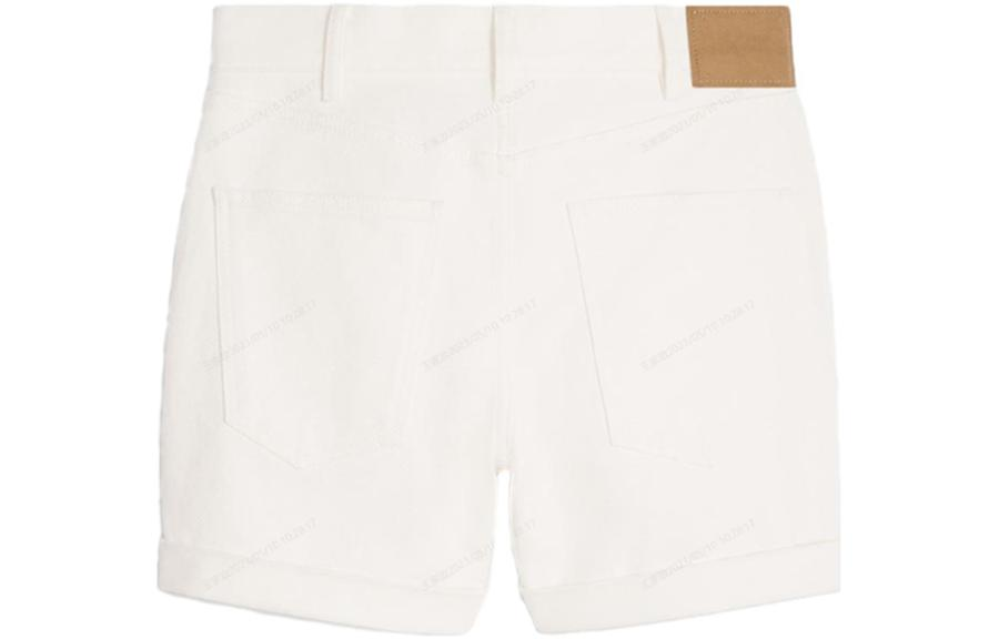 CELINE Suzanne Logo Patch Denim Shorts